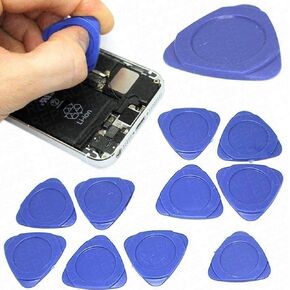 10 Pieces Universal Triangle Plastic Pry Opening Tool for Mobile Phone Laptop Table LCD Screen Case Disassembly Blue Guitar Picks
