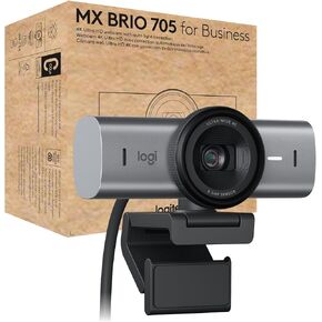 Logitech MX Brio 705 for Business 4K Webcam with Auto Light Correction, Ultra HD, Auto-Framing, Show Mode, USB-C, Works with Microsoft Teams, Zoom, Google Meet - Graphite