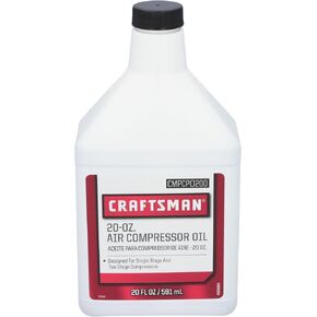 CRAFTSMAN Air Compressor Oil 20 Oz, for Single Stage and Two Stage Compressor (CMPCPO200)
