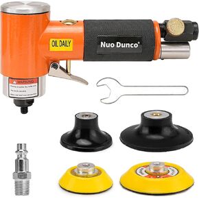 مجموعة أدوات صنفرة الهواء المدارية الصغيرة 2/3 بوصة 2 في 1 مطحنة هواء بزاوية صناعية ماكينة سنفرة هوائية لأعمال هيكل السيارات والمعادن والخشب - موديل جديد in Kuwait