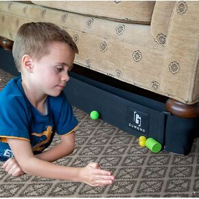 One Size Fits Most Toy Blocker for Under Couch - Works on Carpet - NO GLUE | Under Bed Blocker for Pets | Bed Bumper | Couch Gap Blocker | Under Couch Blocker for Pets | Couch Toy Blocker - Gumond