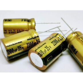 Generic 4 قطعة 2200 فائق التوهج 35 فولت Nichicon FW مكثف درجة الصوت 16x25 ملم للصوت المتطور in Kuwait