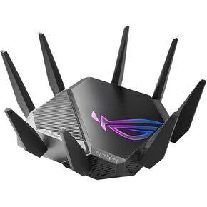 ASUS ROG Rapture GT-AXE11000 Tri-band WiFi 6E Extendable Gaming Router, 6GHz Band, 2.5G Port, Triple-level Game Acceleration, VPN Fusion, Subscription-free Network Security, AiMesh Compatible