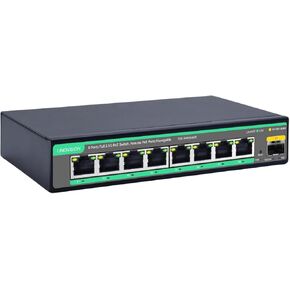 LINOVISION 2.5G Cloud Managed PoE Switch with 10G SFP Uplink, PoE Budget 130W, IEEE802.3af/at, 2.5G High Speed Network for Online Gaming, WiFi 6 AP, Office