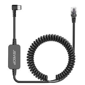 Radar Detector Cable,USB C to RJ11 Plug Cable,Replacement Power Cable for Radar Detectors,Compatible with Unide R3/7/1,Escort 360 Passport 9500i/7500S/8500/7500 etc Radar Detectors(RJ11-6.56FT)