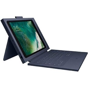Logitech Rugged Combo Case 2 Keyboard and Folio Case for iPad 9.7 (5th/6th Gen) - Navy Blue (Renewed)