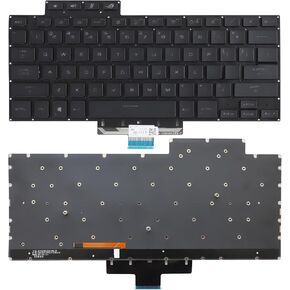 Laptop Keyboard with Backlight Replacement for ASUS ROG G15 G16 GA503 GA503Q Zephyrus M15 M16 GU603 GU603H GU603Z US Layout Black Backlit Keyboard