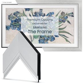 Frame My TV Deco TV Frames - Contemporary Silver Smart Frame Compatible ONLY with Samsung The Frame TV and Pro (43", Fits 2021-2025)