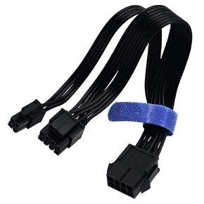 COMeap 8 Pin to 4 Pin CPU Power Adapter, CPU 8 Pin Female to CPU 8 Pin ATX 4 Pin Male Converter Extension Cable for Motherboard 9.5-inch(24cm)