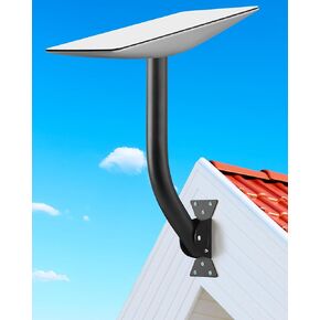 Starlink Wall Mount, Compatible with V2 Dish, Heavy Duty Metal Mounting Kit, Angle Adjustable Roof Pole Mount for Starlink Satellite Internet Device