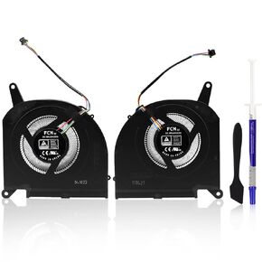 CPU+GPU Cooling Fan Replacement for Gigabyte Aorus 15G 15P RX7P RX7G 2021 RTX30 17G XB XC XD GIGABYTE AERO 15 OLED XB XD RP75SA Gigabyte Aero 17 XA HDR XB WA Series FNGT FNGS DC12V 1A Fan 10mm Thick