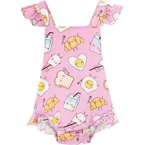 Baby Girl Bodysuit-Viscose Made from Bamboo,Sleeveless Jumpsuit for Infant Cool One Piece Clothes Soft Romper