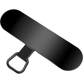 Metal Phone Tether Tab for iPhone 15 14 13 12, Phone Strap Lanyard Replacement for Full Coverage Phone Cases (Black)