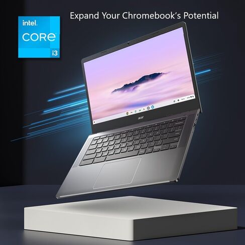 كمبيوتر محمول Acer Chromebook Plus 514 مع Google AI - شاشة 14 بوصة عالية الدقة 1920 × 1080 IPS | Intel Core i3-N305 | 8 جيجابايت LPDDR5 | 128 جيجابايت SSD | Wi-Fi 6E | كاميرا FHD | نظام التشغيل Chrome | CB514-4H-38JA in Saudi Arabia