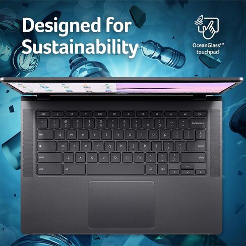 كمبيوتر محمول Acer Chromebook Plus 514 مع Google AI - شاشة 14 بوصة عالية الدقة 1920 × 1080 IPS | Intel Core i3-N305 | 8 جيجابايت LPDDR5 | 128 جيجابايت SSD | Wi-Fi 6E | كاميرا FHD | نظام التشغيل Chrome | CB514-4H-38JA in Saudi Arabia