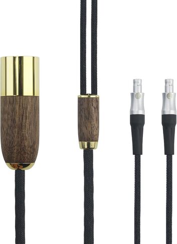 NewFantasia 4-pin XLR Balanced Cable Compatible with Sennheiser HD800, HD800S, HD820 Headphones Upgrade Replacement Audio Cable 6N OCC Copper Silver Plated Cord Walnut Wood Shell in Saudi Arabia