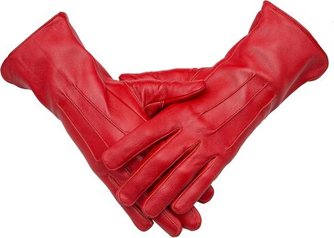 Genuine Leather Unlined Women Dress Gloves With Beautiful Standard Length Extended Up to 2 Inches From Wrist in Saudi Arabia