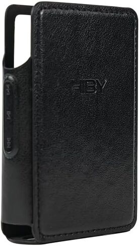 حافظة جلدية PU لجهاز HiBy R3 GEN 2 (R3II) مشغل موسيقى HiFi محمول بتقنية البلوتوث - أسود in Kuwait