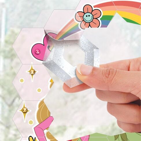Disney Window Art Mosaic - Bundle with 2 Disney Window Puzzle Art Sets Featuring Mickey Mouse and Disney Princesses Including Window Clings, Stickers, More | Disney Window Cling Puzzle in Saudi Arabia