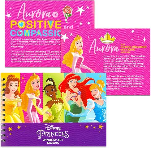 Disney Window Art Mosaic - Bundle with 2 Disney Window Puzzle Art Sets Featuring Mickey Mouse and Disney Princesses Including Window Clings, Stickers, More | Disney Window Cling Puzzle in Saudi Arabia
