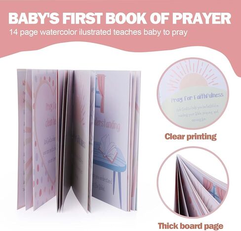 Baptism Gifts for Girl, Baby Dedication Gift, Christening Gifts for Baby Girls, Baptism Gifts Set Include 7'' Plush Praying Musical Bunny and Let's Pray Book in Keepsake Box. in Saudi Arabia