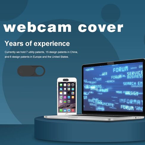 Webcam Cover,Camera Cover Compatible for Tesla Webcam, Laptop, Desktop, PC, Mac Book Pro, i Mac, Mac Mini, Computer, Smartphone,Protect Your Privacy and Security,Strong Adhesive in Kuwait