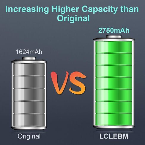 LCLEBM 2750mah Battery for iPhone SE 2016 1st Generation, High Capacity Li-ion Polymer Replacement Battery for iPhone SE with Repair Tools for iPhone SE First Generation in Kuwait
