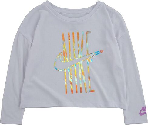 Nike Baby Girl's Iridescent Drapey Jersey Tee (Toddler) in Saudi Arabia