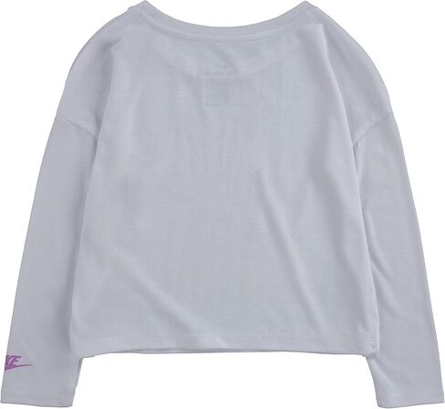 Nike Baby Girl's Iridescent Drapey Jersey Tee (Toddler) in Saudi Arabia