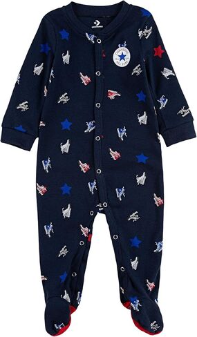 Converse Baby Boy's Print Sneaker Coverall (Infant) in Saudi Arabia