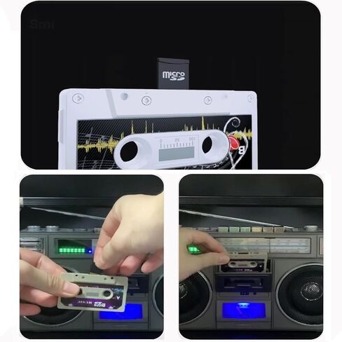 Retro Cassette Boombox، مشغل بلوتوث 5.1، مسجل كلاسيكي على طراز الثمانينيات، يدعم USB/Micro SD/AUX، راديو AM/FM، مكبرات صوت مزدوجة 30 وات، بطارية مدمجة بقوة 12000 مللي أمبير في الساعة in Kuwait