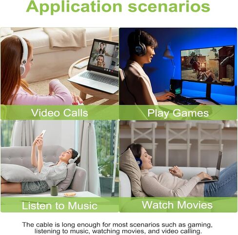 كابل ATH-M50x بديل ملفوف سلك Aux متوافق مع سماعات الرأس Audio Technica ATH-M50x / ATH-M40x / ATH-M70x / ATH-M60X، مع محول 6.35 مم (1/4 بوصة) in Kuwait