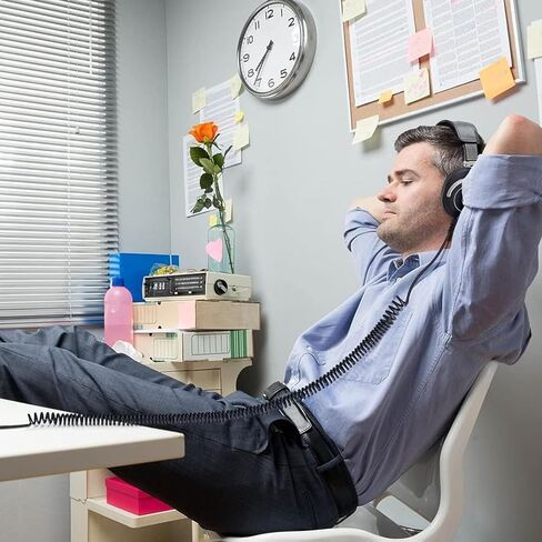 كابل ATH-M50x بديل ملفوف سلك Aux متوافق مع سماعات الرأس Audio Technica ATH-M50x / ATH-M40x / ATH-M70x / ATH-M60X، مع محول 6.35 مم (1/4 بوصة) in Kuwait