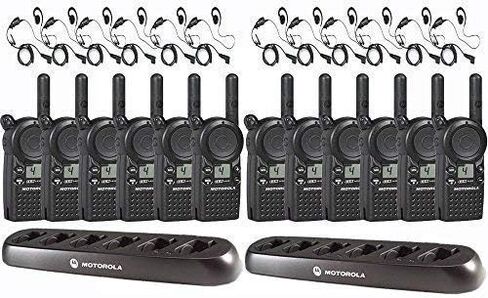 12 جهاز اتصال لاسلكي من MOTOROLA SOLUTIONS CLS1410 + 2 شواحن متعددة + 12 سماعة أذن in Saudi Arabia