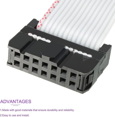 DMiotech 14Pin Type-B طويل 48 سم 2.54 مم IDC سلك رمادي كابل شريط مسطح in Saudi Arabia