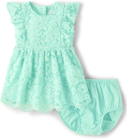The Children's Place Baby Girls' and Newborn Ruffle Dressy Dress in Saudi Arabia