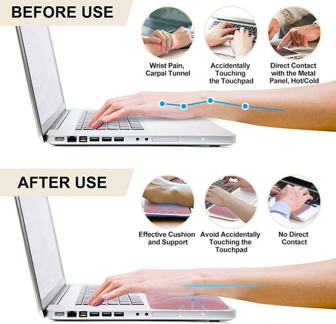Keyboard Wrist Rest for Laptop, Ergonomic Laptop Wrist Support for Computer Keyboard, Memory Foam Laptop Wrist Rest for Keyboard and Mouse, Relieve Wrist Pain and Carpal Tunnel in Saudi Arabia