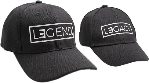 Legend & Legacy قبعات البيسبول السوداء المسطحة والتقليدية المتطابقة مع Snapback قابل للتعديل in Saudi Arabia