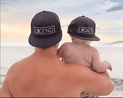 Legend & Legacy قبعات البيسبول السوداء المسطحة والتقليدية المتطابقة مع Snapback قابل للتعديل in Saudi Arabia