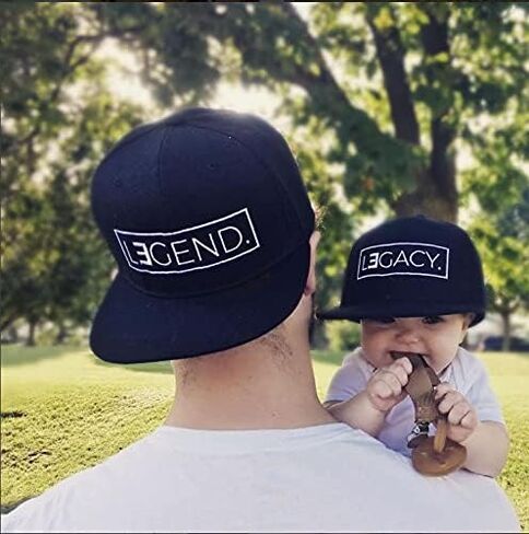 Legend & Legacy قبعات البيسبول السوداء المسطحة والتقليدية المتطابقة مع Snapback قابل للتعديل in Saudi Arabia