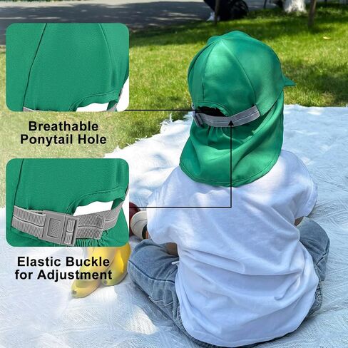 Baby Sun Hat UPF 50+ Toddler Summer Beach Hat with Neck Flap for Infant Waterproof Sun hat for Baby Boys Girls in Kuwait