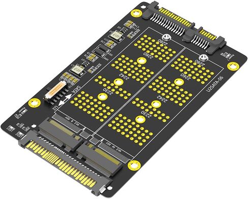 New Version 2 in 1 Combo M.2(NGFF) NVME PCI-E SSD to U.2 SFF-8639 ＆M.2(NGFF) SATA SSD to SATA Adapter in Saudi Arabia