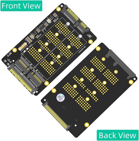 New Version 2 in 1 Combo M.2(NGFF) NVME PCI-E SSD to U.2 SFF-8639 ＆M.2(NGFF) SATA SSD to SATA Adapter in Saudi Arabia