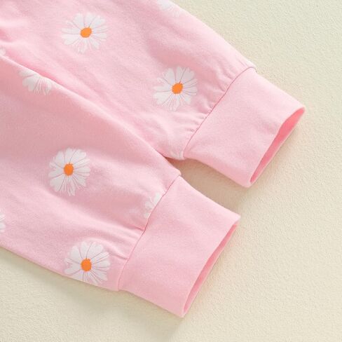 Newborn Baby Girl Clothes Coming Home Outfit Letter Print Romper Bodysuit Daisy Floral Pant Fall Hospital Outfit in Saudi Arabia