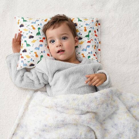 Bunnikins & Clover Toddler Pillows with Pillowcase, 13"x18" Soft Cotton Kid Pillows for Sleeping, Bedding Small Pillow for Boys and Girls Aged 2-5 Years in Saudi Arabia