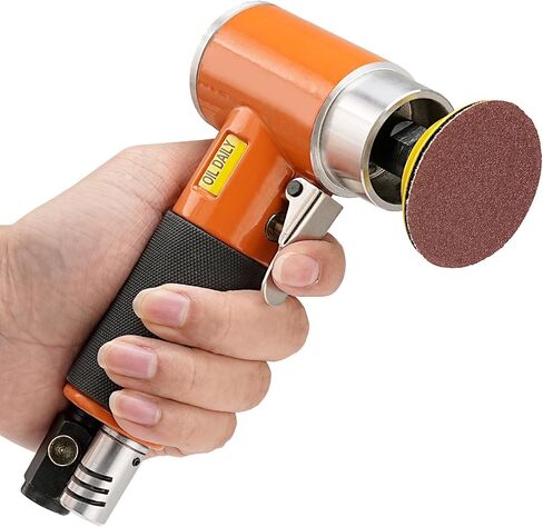 مجموعة أدوات صنفرة الهواء المدارية الصغيرة 2/3 بوصة 2 في 1 مطحنة هواء بزاوية صناعية ماكينة سنفرة هوائية لأعمال هيكل السيارات والمعادن والخشب - موديل جديد in Kuwait