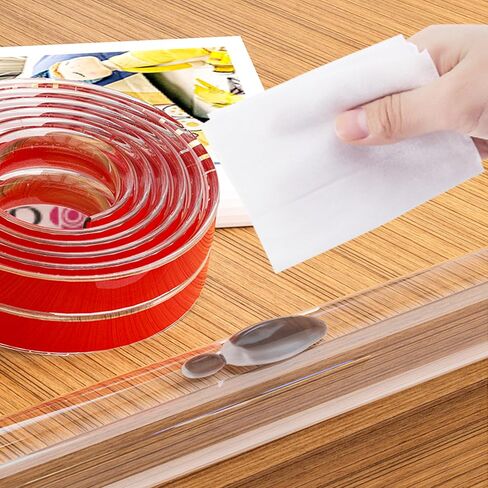 Clear Corner Protectors,Corner Protectors Baby Proofing,Furniture Corner Guard & Edge Safety Bumpers, 9.8ft(3M) Soft Edge Protectors with Upgraded Pre-Taped Strong Adhesive for Furniture&Sharp Corners in Saudi Arabia