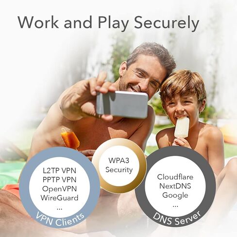 نظام Cudy AX1800 WiFi 6 Mesh (M1800) - يغطي مساحة تصل إلى 5000 قدم مربع. قدم، يستبدل جهاز التوجيه والموسع WiFi6، منافذ جيجابت، OpenVPN، الرقابة الأبوية 3 حزم in Kuwait