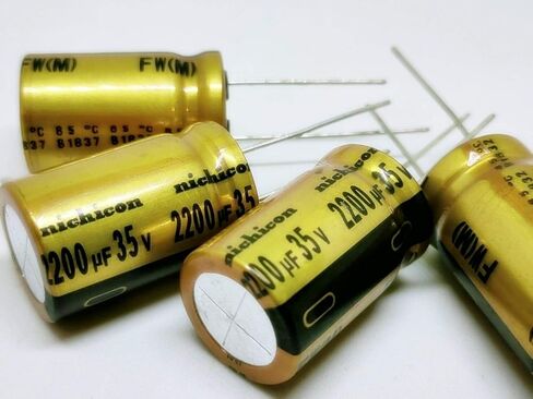 Generic 4 قطعة 2200 فائق التوهج 35 فولت Nichicon FW مكثف درجة الصوت 16x25 ملم للصوت المتطور in Kuwait
