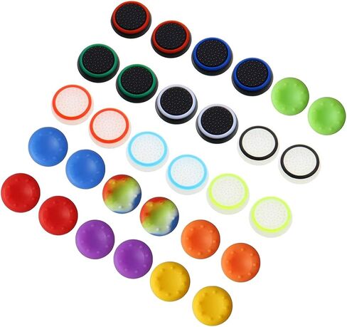 Joystick Thumbstick Cap Attachments Protective Cap Made of Silicone for PS4, Xbox 360, PS3 Controllers (15 Pairs of Mixed Colors) in Saudi Arabia